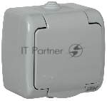Розетка IEK ERA12-K03-16-54 РСш12-2-А 1-ая с з/к откр. уст. 16А IP54 AQUATIC