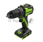 Дрель-шуруповерт GREENWORKS DD345, 24 В, 2 Ач, 45 Нм, бесщеточный