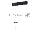 Крепеж трековый подвесной для корпуса DIY D60mm 240*42*25 H1500 BK черный