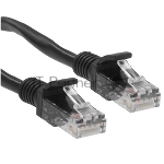 Патч-корд медный UTP Cablexpert PP10-0.5M/BK cat.5e, 0.5м, литой, многожильный, черный