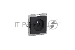 Механизм розетки 1-м СП AtlasDesign без заземл. 16А карбон SchE ATN001041