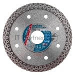 Диск алмазный ф115х22,2мм, тонкий, сплошной (Jaguar), мокрое резание Gross