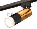 Светильник Ambrella light XT6302072 SBK/PYG/FR черный песок/золото желтое полированное/белый матовый MR16 GU5.3