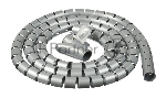 Кабельный органайзер Buro Spiral Hose 25x2000мм Silver