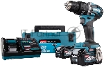 Дрель-шуруповерт Makita HP002GD201, 40 В, 2,5 Ач, 64 Нм, бесщеточный, ударный, вид 5