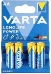 Батарейка Varta LONGLIFE POWER (HIGH ENERGY) LR6 AA BL4 Alkaline 1.5V (4906) (4/80/400) (4 шт.), вид 5