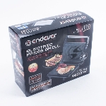 Электрогриль Endever Grillmaster 115, 1500 Вт, авто терморегулятор, антипригарное покрытие, индикатор нагрева, серебристый/черный