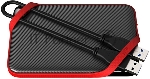 Внешний жесткий диск 2.5" 1.0Tb Silicon Power Armor A62 <SP010TBPHD62SS3K> черный (USB3.1, прорезиненный, противоударный MIL-STD-810G, водонепроницаемый IPX4, держатель кабеля)