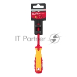 Отвертка Matrix Insulated, SL3,0 x 80 мм, CrMo, до 1000 В, двухкомп. рукоятка