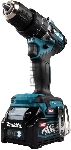 Дрель-шуруповерт Makita HP002GD201, 40 В, 2,5 Ач, 64 Нм, бесщеточный, ударный, вид 6