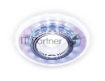 Встраиваемый точечный светильник S211 PR/WH хром/перламутровый MR16+3W(LED WHITE 4200K)