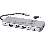 Usb концентратор TypeC -->(2HDMI+DP)4K*60Hz+3USB3.0+TC+USB2.0+RJ45+SD+TF+PD+audio+TCадаптер