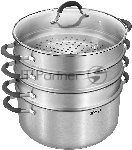 Кастрюля-пароварка Rondell RDS-1815, 30.4 л, 32 см, с крышкой, сталь, вид 7