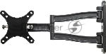 Кронштейн для телевизора Kromax TECHNO-1 темно-серый, 10"-26" макс. 15 кг, настенный, поворот и наклон, вид 5