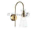 Настенный светильник Ambrella light LH55705 BS/CL латунь/прозрачный E14 max 40W 220*90*300