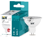 Лампа Iek LLE-MR16-5-230-40-GU5 светодиодная ECO MR16 софит 5Вт 230В 4000К GU5.3 IEK