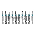 Бита Gross Torx 10х50 мм, сталь S2, шестигр., 10 шт.