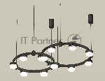 Светильник Ambrella light XR92091006/13 SBK/FR/CL черный песок/белый матовый/прозрачный GX53 (A9209, C9238, C9232, N8399)