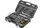 Набор инструментов Denzel 1/2", 1/4", CrV, S2, пластиковый кейс, 82 предмета