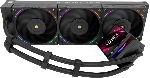 Водяное охлаждение для процессора Thermalright Hyper Vision 360 (360mm, LED, Black, ARGB/Fans: 3x120mm, 69CFM, 27dBA, 2150RPM/Pump height 68mm, 6400RPM, Rad thickness 27mm/S: 1700, 1200, 1851, 115X, 2011, 2066, AM5, AM4)
