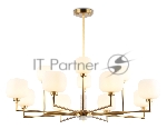 Люстра Ambrella light LH53019/12 BS/FR латунь/белый матовый G9*12 max 40W D910*680