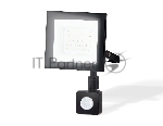 Прожектор светодиодный с датчиком движения Ambrella light ST8113 BK черный IP65 LED 6500K 30W 134*116*26