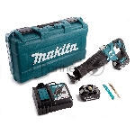 Ножовка Makita DJR187RTE 18В. 2х5АчLi-ion. 0-3000об\м. ход-32мм. рез-255мм