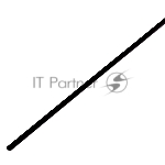 Термоусадочная трубка 2,0/1,0 мм, черная, упаковка 50 шт. по 1 м PROconnect