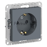 Розетка с/з со шторками, 16А, механизм ATN000745 Schneider Electric Грифель