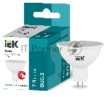 Лампа Iek LLE-MR16-7-230-40-GU5 светодиодная ECO MR16 софит 7Вт 230В 4000К GU5.3 IEK