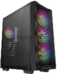 Компьютерный корпус Deepcool CC560 MESH V2 черный без БП ATX 4x120мм 5x140мм 2xUSB 3.0 audio bott PSU