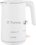 Чайник электрический Vitek VT-1104 1.5 л, 2200 Вт, разноцветный корпус: металл/пластик
