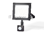 Прожектор светодиодный с датчиком движения Ambrella light ST8115 BK черный IP65 LED 6500K 50W 160*134*28