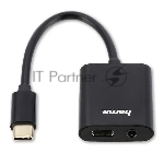 USB-концентратор Hama 00135748, USB Type C, 3.5мм/Type C, USB Type-C