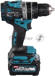 Дрель-шуруповерт Makita HP002GD201, 40 В, 2,5 Ач, 64 Нм, бесщеточный, ударный, вид 10