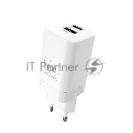 Сетевое зарядное устройство MORE CHOICE NC85a 1USB+1Type-C 3.0A PD 20W+QC3.0 Type-C Type-C, белый