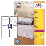Этикетки самоклеящиеся Avery Zweckform L7163-100 A4, 99.1x38.1 мм, 14 шт, универсальная, 70 г/м2, 100 л, белый