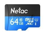 Флеш карта microSDHC 64GB Netac P500 <NT02P500STN-064G-S> (без SD адаптера) 80MB/s