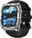 Умные часы KOSPET Tank M4, 1.96" AMOLED, Bluetooth 5.3, GPS, 10 ATM, IP69K, серебристый