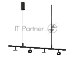 Корпус светильника C9002/4 SBK черный песок 800*60*1200mm MR16 GU5.3/4