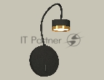 Светильник Ambrella light XB9596152 SBK/PYG черный песок/золото желтое полированное GX53 (C9596, N8124)