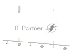 Корпус светильника C9005/6 SWH белый песок 1200*60*1200mm MR16 GU5.3/6