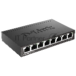 Коммутатор D-Link DGS-1008D/R1A, 8×1 Гбит/с, неуправляемый