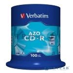 Диск CD-R Verbatim 700Mb 52x 100 шт., DataLife+ Cake Box Pastel Color (43430), вид 2