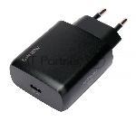 Зарядное устройство Cablexpert MP3A-PC-60 20Вт GaN, 3А, QC4.0/PD, 1xType-C, черный, пакет