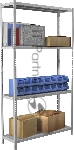 Металлические стеллажи Стеллаж MS 200KD/100x30/4 (Размеры внешние (ВхШхГ) 2000х1000х300 мм, 4 полки, с разборной стойкой), вид 7