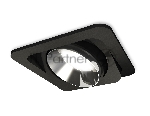 Комплект встраиваемого поворотного светильника Ambrella light XC7659022 SBK/PSL черный песок/серебро полированное MR16 GU5.3 (C7659, N7032)