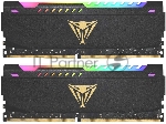 Оперативная память Patriot Viper Steel, DDR4, 16GB (2x8GB), 3600MHz, CL20, DIMM, с радиатором, RGB, черный