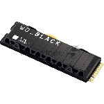Накопитель SSD WD 2Tb Black SN850X, M.2(22x80мм), NVMe, PCIe 4.0 x4, 3D TLC, R/W 7300/6600Mb/s, IOPs 1 200 000/1 100 000, TbW 1200, DWPD 0.3, with Heat Spreader (12 мес.)