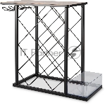 Стойка Domfy DHC-WR10583 для вина 39.2x21x41.3см черный/коричневый